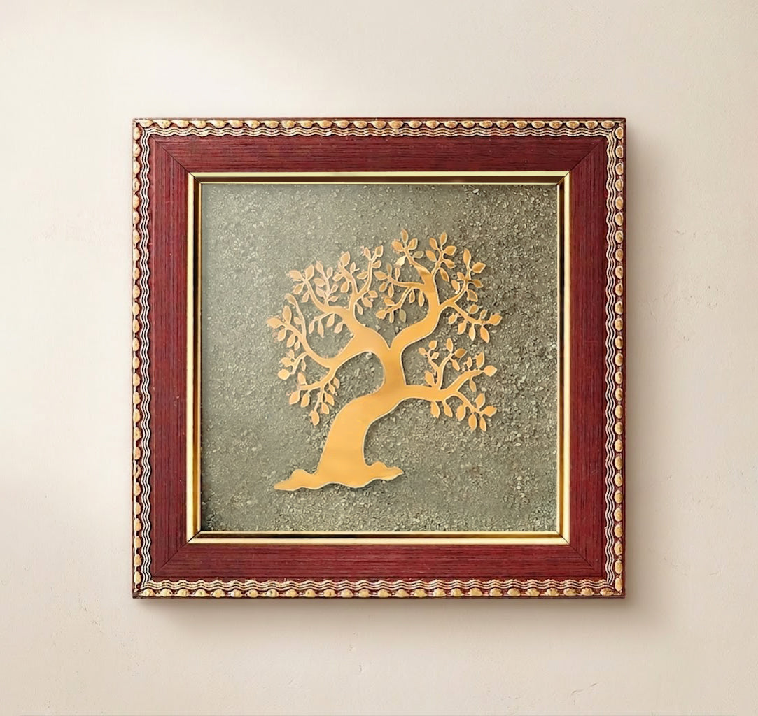 Pyrite Tree of Life Frame