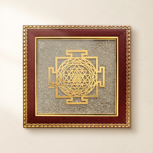 Pyrite Shri Yantra Frame