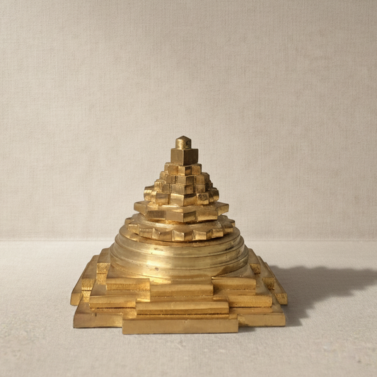Brass Meru Shri Yantra Pyramid