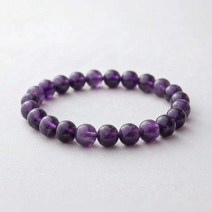 Natural Amethyst Bracelet for Calm & Stress Relief