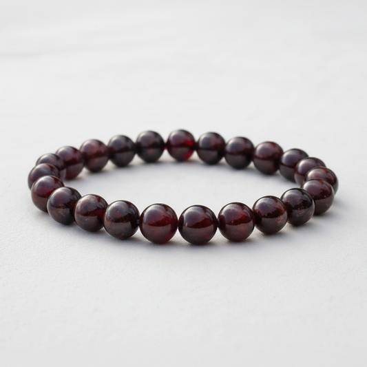 Natural Garnet Bracelet for Energy & Passion