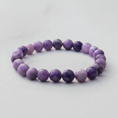 Natural Lepidolite Bracelet for Calm & Emotional Balance