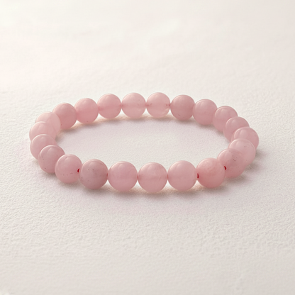 Natural Rose Quartz Bracelet for Love & Healing