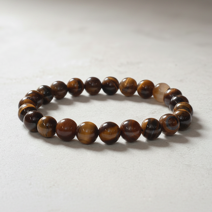 Natural Tiger Eye Bracelet for Protection & Confidence