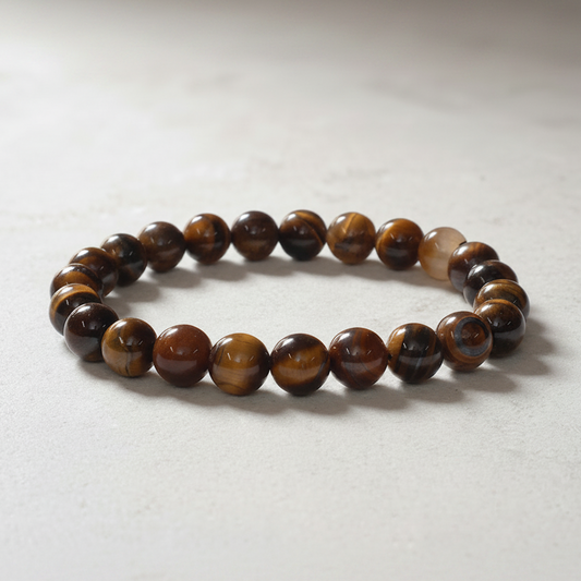 Natural Tiger Eye Bracelet for Protection & Confidence