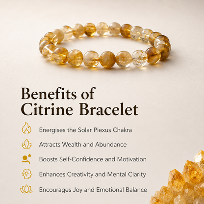 High Quality Citrine Bracelet for Prosperity