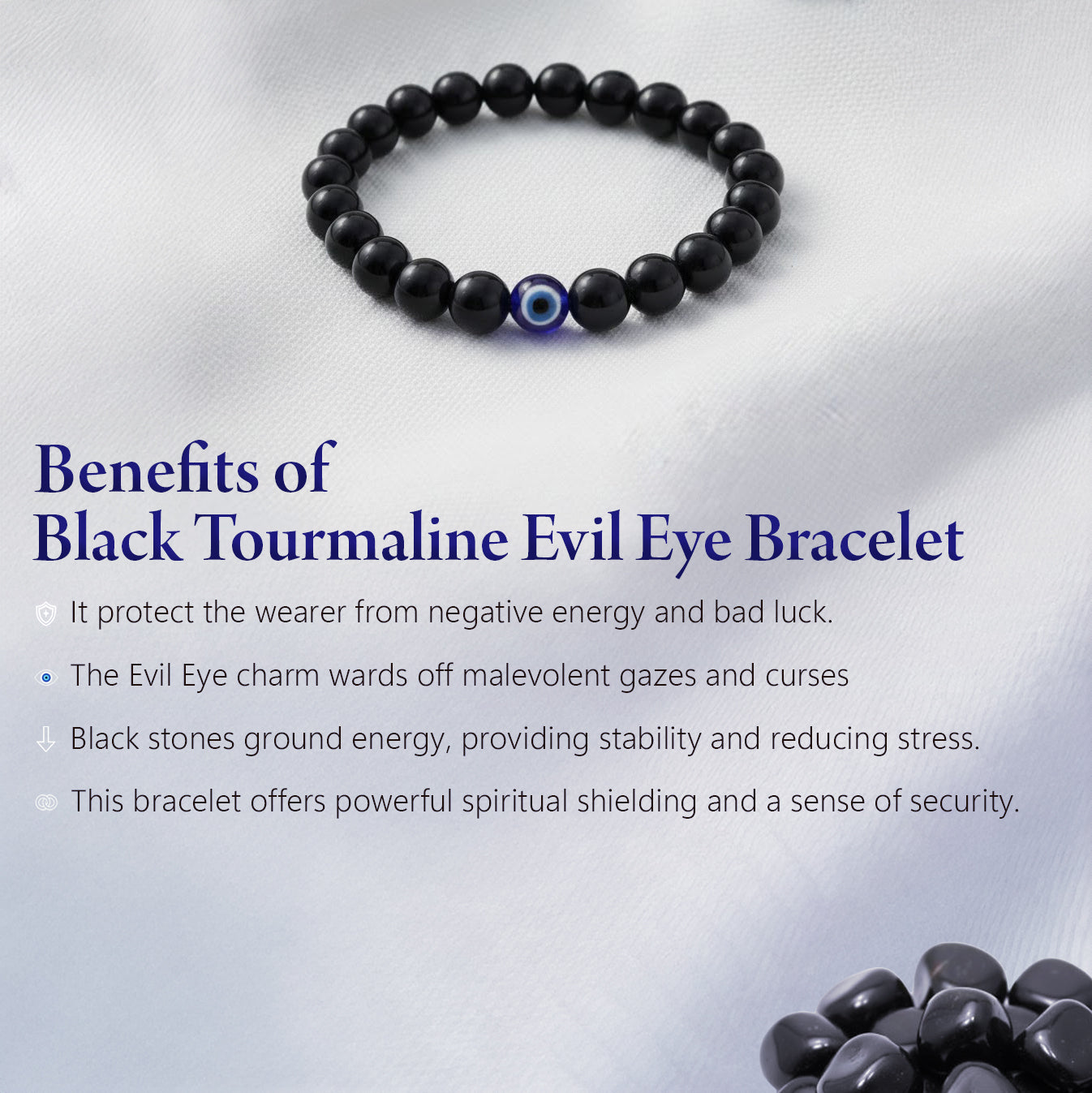 Evil Eye Tourmaline Bracelet